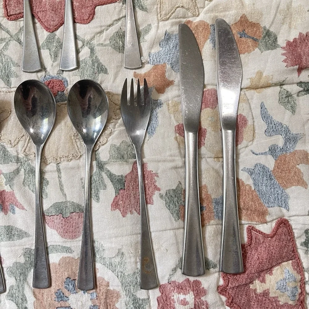 Rebacraft Reed & Barton NARVIK Japan MCM Glossy Spoon Knife Fork Lot Replacement